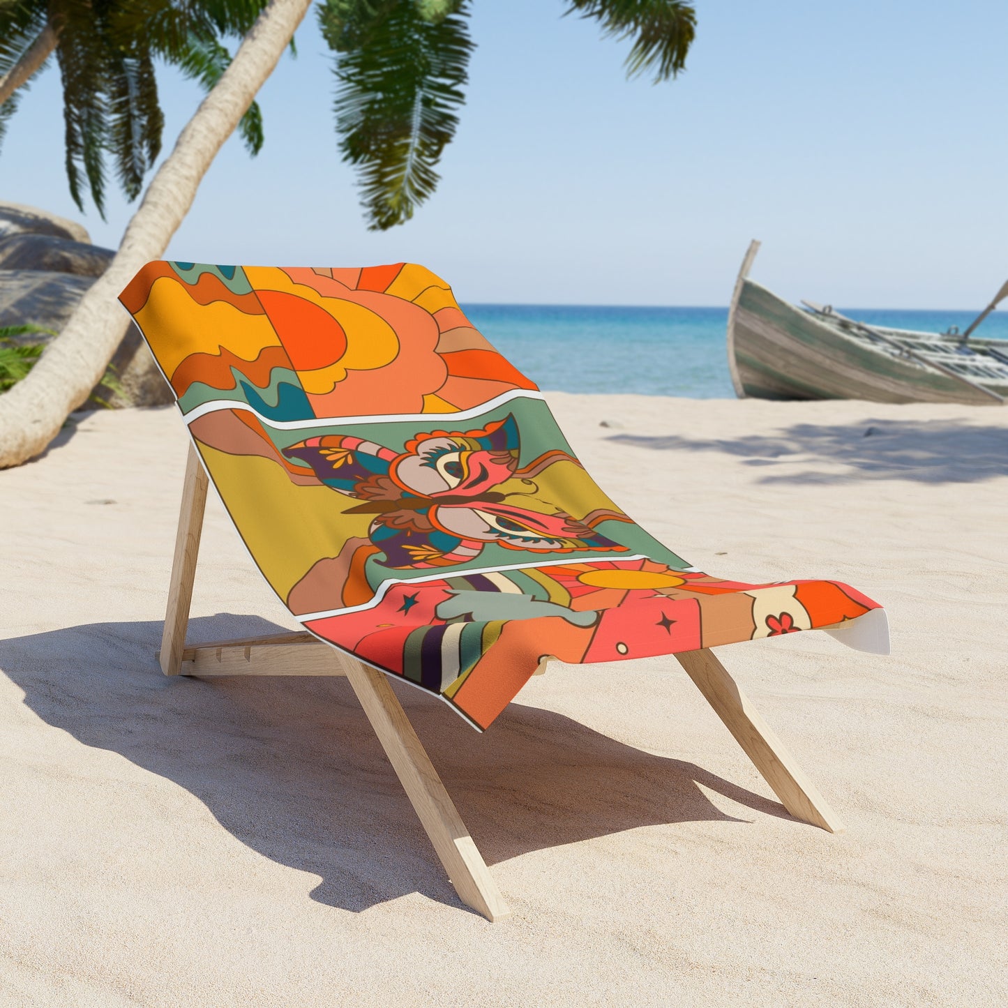 Groovy Beach Towel